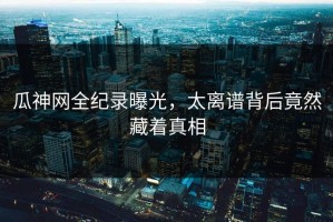 瓜神网全纪录曝光，太离谱背后竟然藏着真相