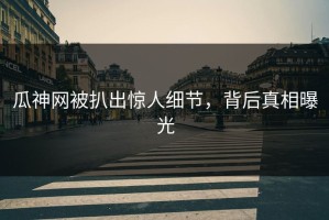 瓜神网被扒出惊人细节，背后真相曝光