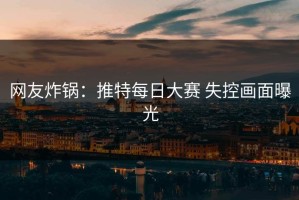 网友炸锅：推特每日大赛 失控画面曝光